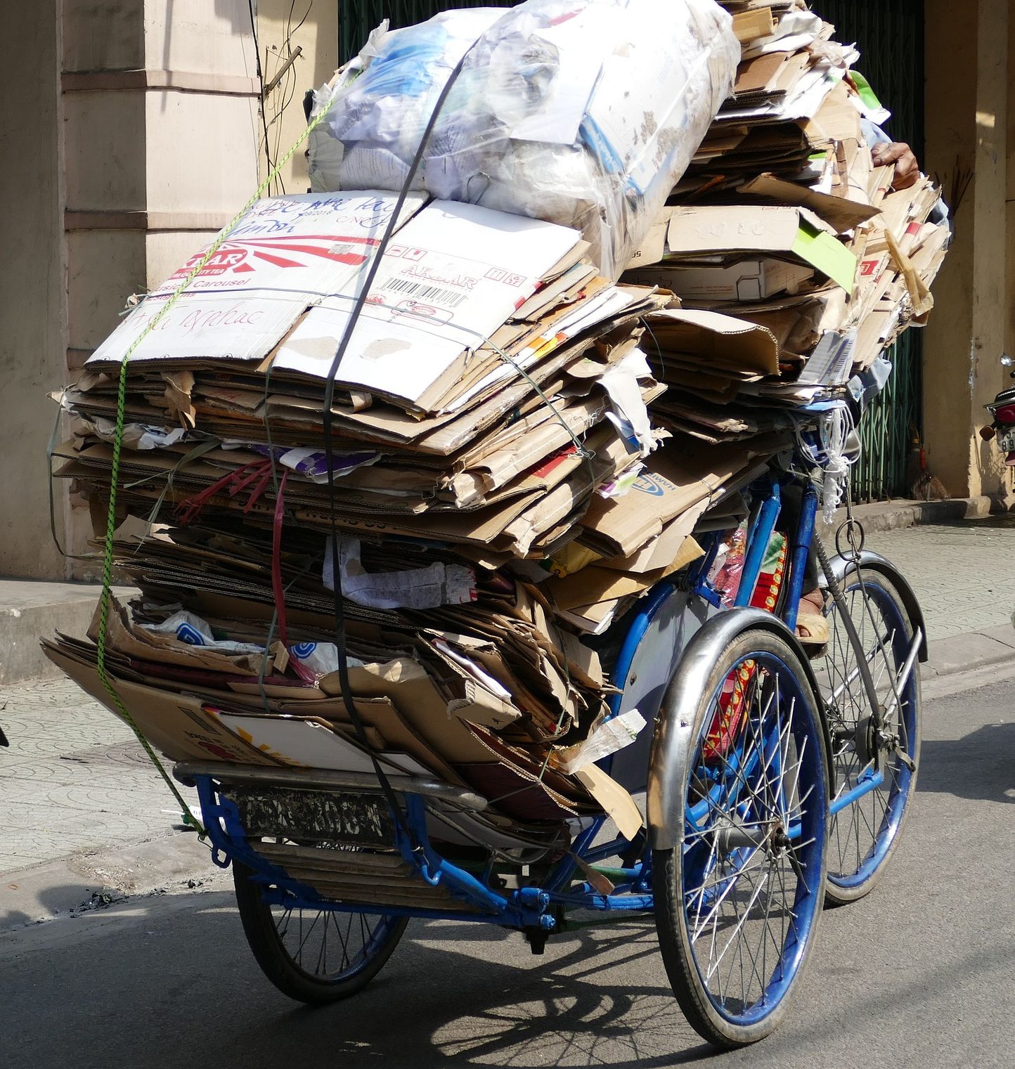 recycling cardboard